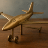 Golden Aviator Vintage Model Plane