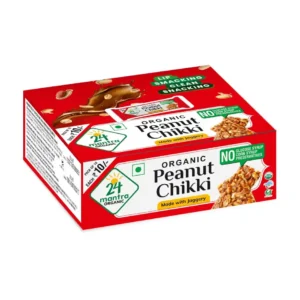 24 Mantra Organic Peanut Chikki (10 x 20 g)