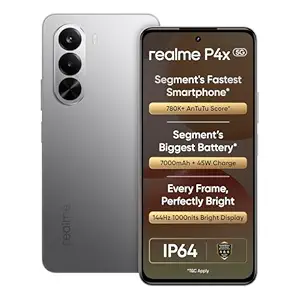 realme P4X 5G Smartphone 6.72 inch, 7000mAh Battery, 45W Fast Charging Dimensity 7400 Ultra 4nm Octa-core chipset Processor (Silver, 128, GB, 6, GB)