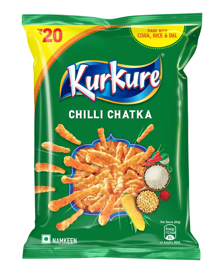 Kurkure Red Chilli Chataka Chips | Tangy & Crunchy (68 g)