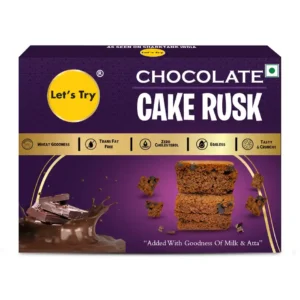 Let's Try Chocolate Cake Rusk With Goodness Of Milk & Atta  (100 g)