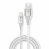 Portronics Konnect B+ USB-A to Lightning Cable,3.0 Amp Output with Charge & Data Sync with 1m - White