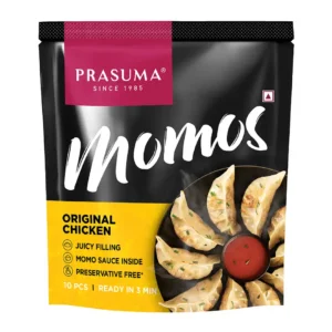 Prasuma Original Chicken Momos | Authentic Chicken Taste (10pcs)