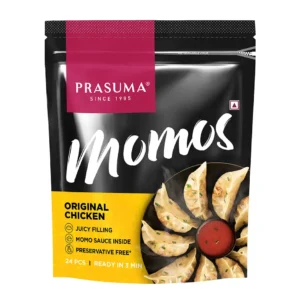 Prasuma Original Chicken Momos | Juicy & Tasty (24pcs)