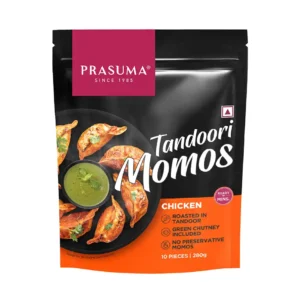 Prasuma Tandoori Chicken Momos | Spicy & Smoky (280 g)