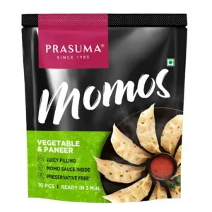 Prasuma Veg & Paneer Momos | Frozen Snack (10pcs)