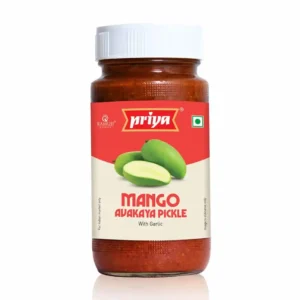 Priya Mango Avakaya Pickle With Garlic (300g)