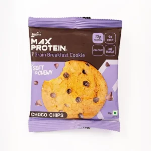 Ritebite Max Protein Cookie Choco Chips, No Maida Multigrain Premium Biscuit Cookies (55 g)