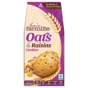 Sunfeast Farmlite Oats & Raisins Cookies  (150 g)